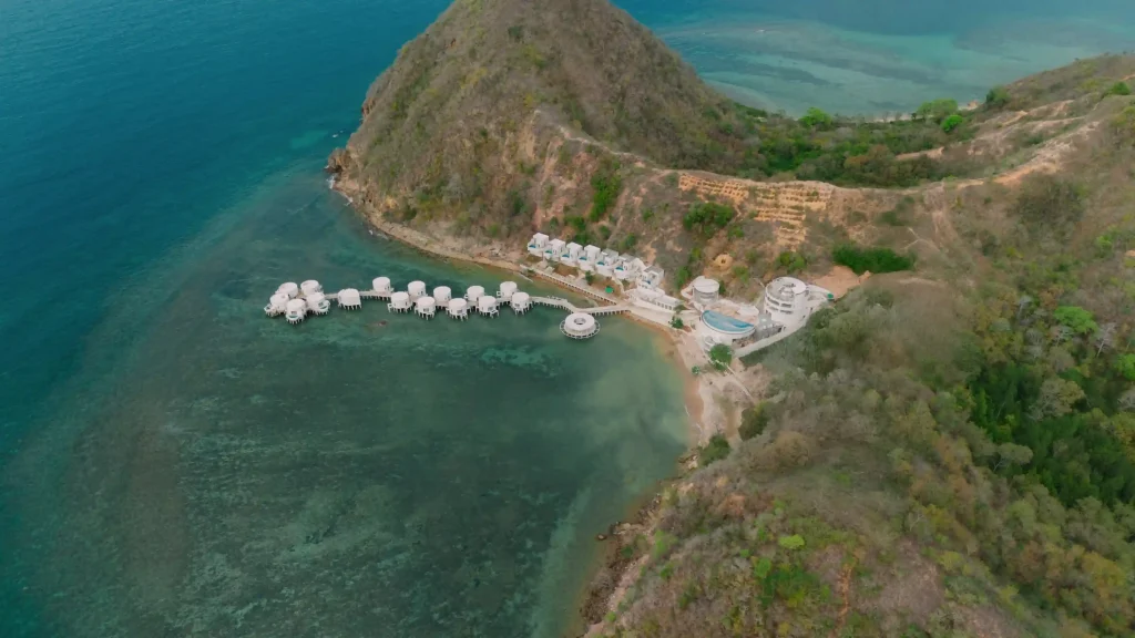 Aerial view of 69 Resort, Labuan Bajo